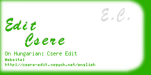 edit csere business card